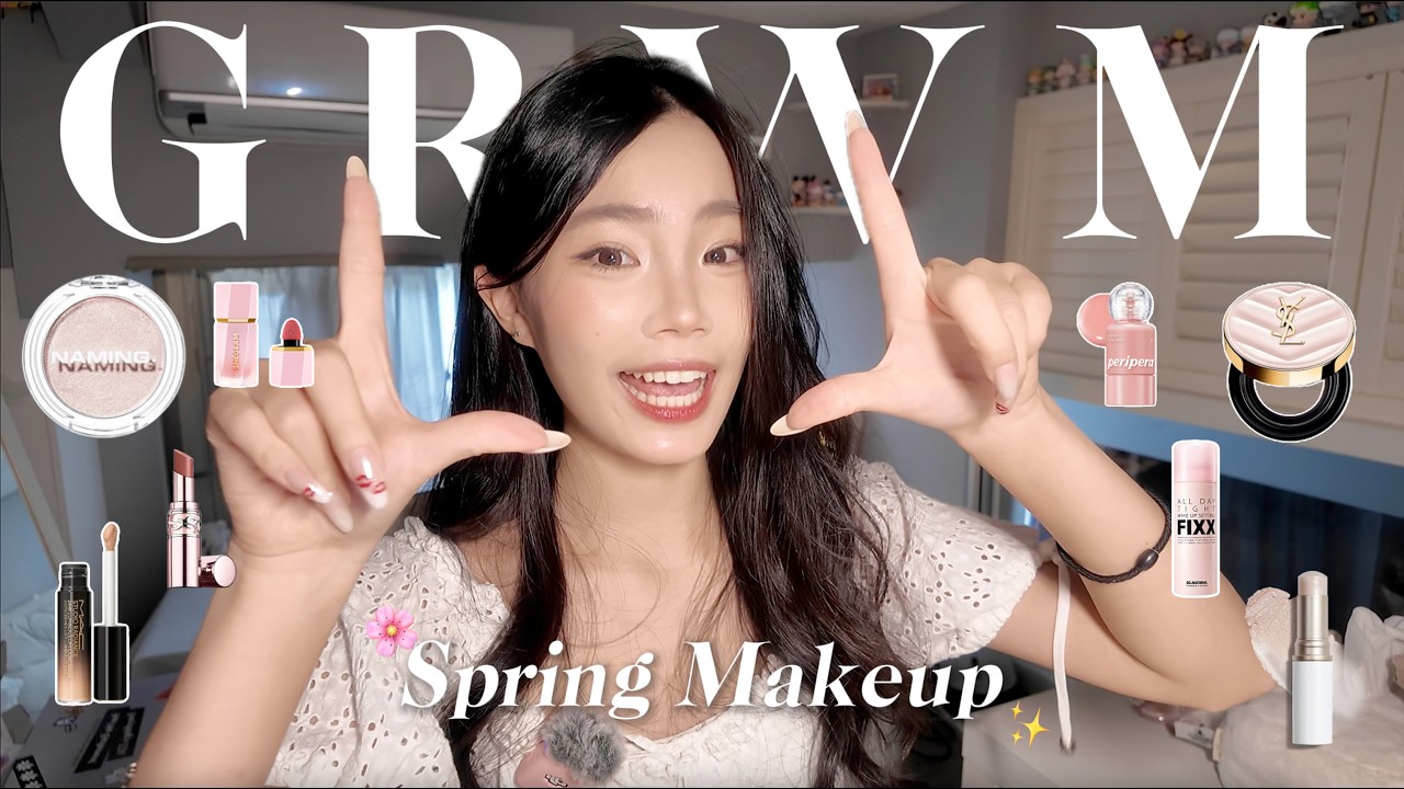 春日感妝容Get Ready With Me 🌸🍡|陪我一起準備入春的白月光妝容+碎碎念😝💖|喵Miya 縮圖