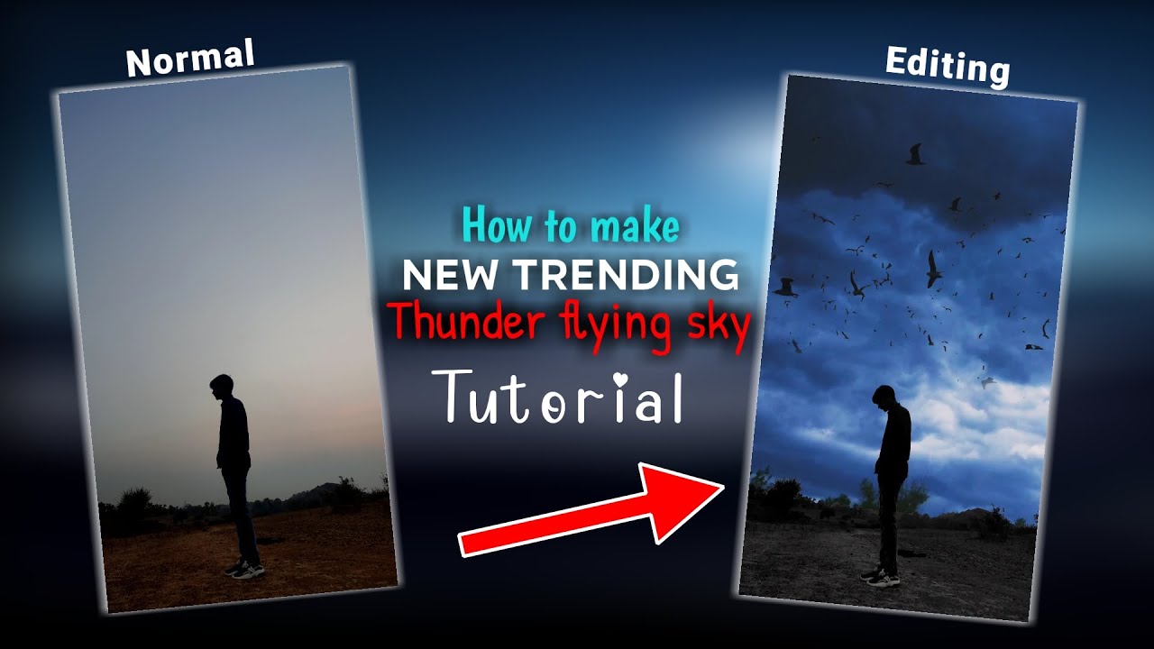 How to make new trending flying thunder effect editing in vn apps