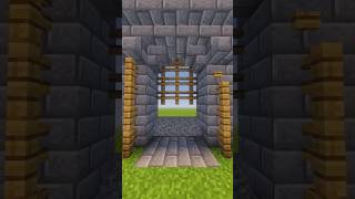 Minecraft Redstone Gate Build Tutorial 👀 #minecraft #shorts