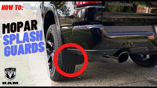 Installing OEM Ram 1500 mud flaps