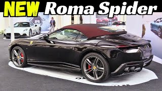 NEW 2023 Ferrari Roma Spider - Walkaround, Details &amp; Interior - Modena Motor Valle Fest
