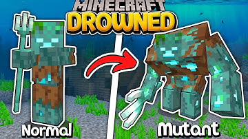 How to spawn a MUTANT DROWNED ZOMBIE in Minecraft?
