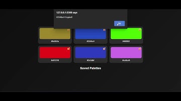 Color Palette Generator Website | HTML CSS JavaScript