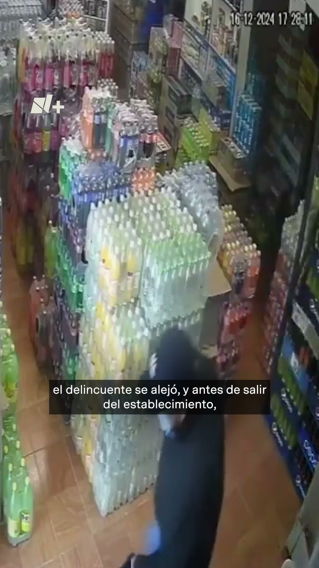 Ladrón se dispara accidentalmente después de asalto - N+ #Shorts