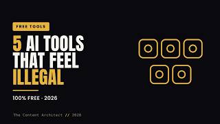 5 Free AI Tools That Feel Illegal to Know (2026)