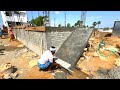 Construction &amp; Stairs design Landing brick work Technology-Using by sand and cement mixer