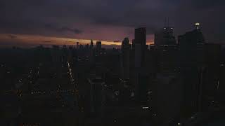 City Ambience Live Cam 2160K Sunset Over Downtown Toronto Skyline