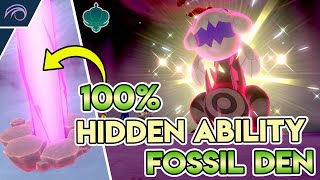 GUARANTEED!!! HIDDEN ABILITY FOSSIL MAX RAID DEN in Pokemon Sword and Shield Crown Tundra DLC