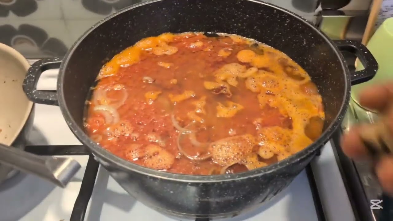 Cooking Nigeria stew