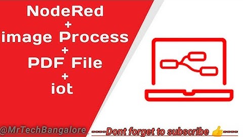 How to add the image into the PDF Document !!! in few simple steps #noderedtutorials