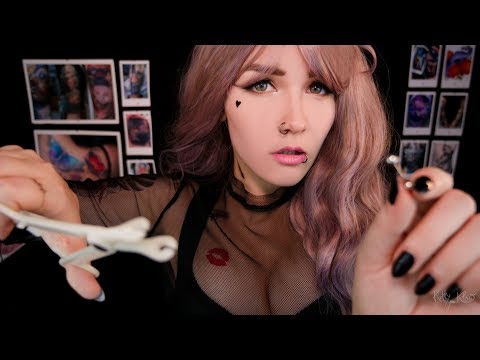 видео: АСМР Пирсинг Салон 🌜 ASMR Piercing salon 🐉