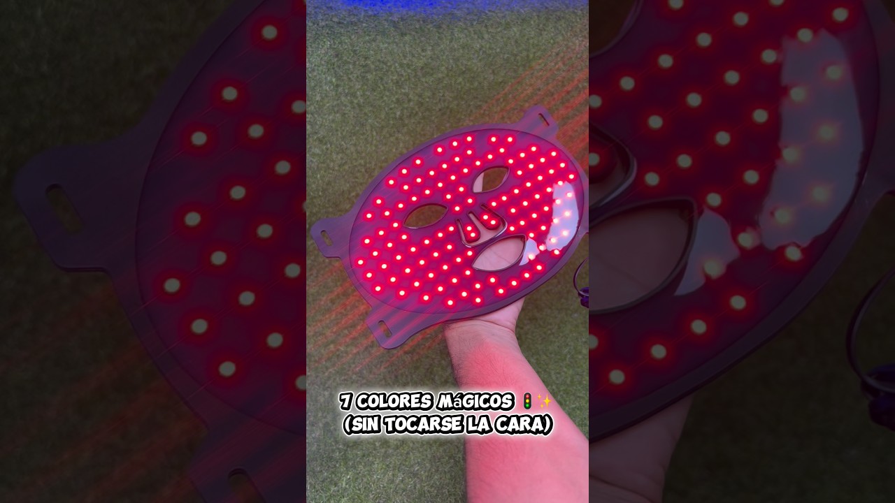 Video: Mascarilla de Terapia de Luz Roja Portátil 4 en 1