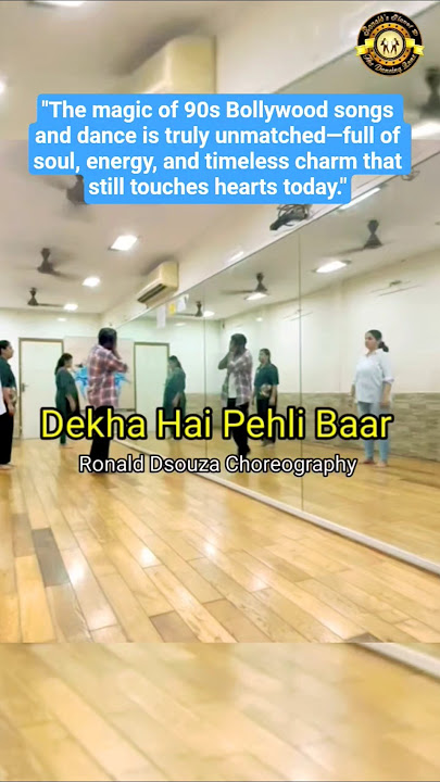 Dekhna Hai Pehli Baar | 90s Bollywood Dance | Ronald Dsouza Choreography @RONALDSPLANETD