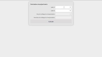 JavaScript: Aula 6 - GetElementById(), funções e addEventListener() em calculadora de área/perímetro