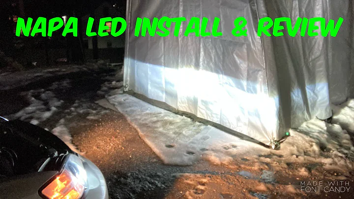 NAPA LED headlight install and review!
