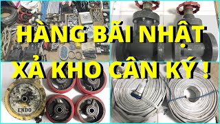 Hàng bãi Nhật 10k! Pa lăng tự cân, van cổng 50 ly, đầu hơi, bánh xe thép, ống PCCC… LH: 0901.654.434