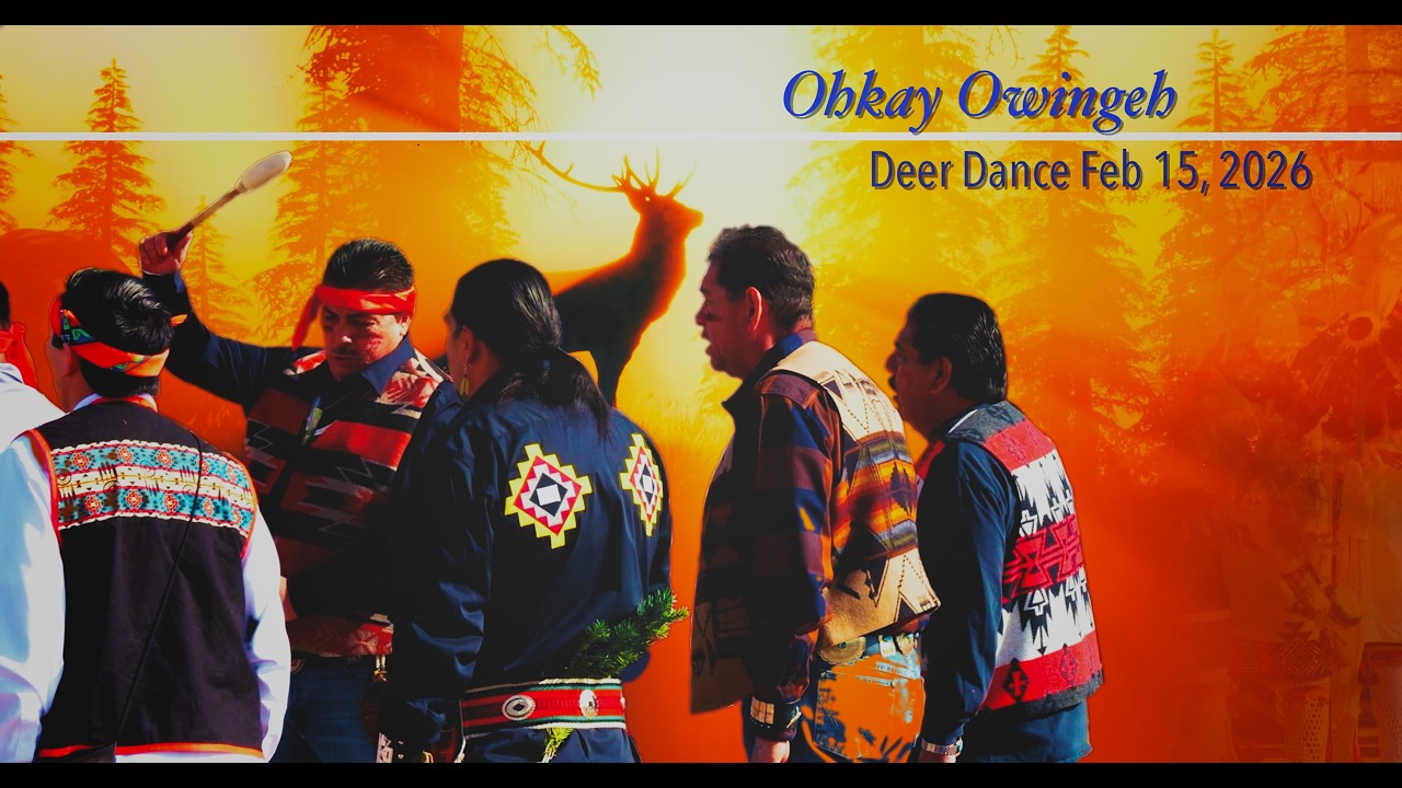 Deer Dance Feb 15, #2026 Ohkay Owingeh #NewMexico #SJP #nativeamerican