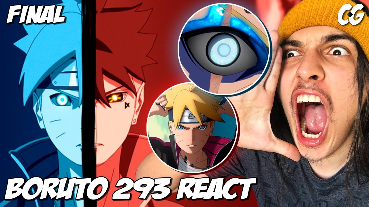 JOGAN!!! FIM ÉPICO DE BORUTO E TIME SKIP! 😭 - React Boruto 293 (final) 