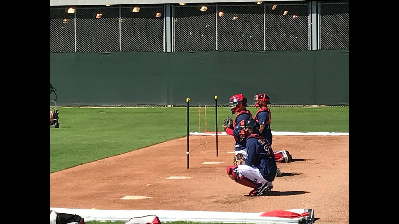 Boston Red Sox set up string strike zone apparatus for Rick Porcello ...