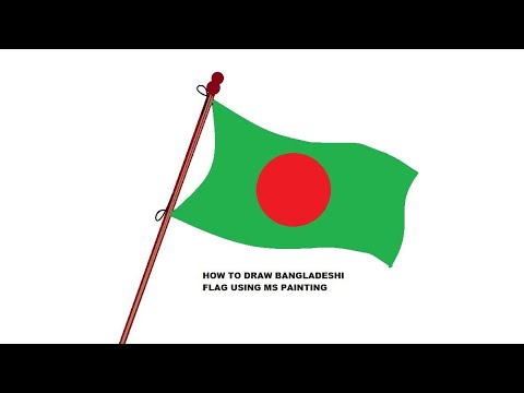 how to draw bangladesh flag