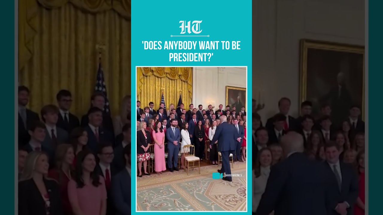 Trump Asks White House Interns Does Anybody Want To Be President Watch Their Reply Shorts