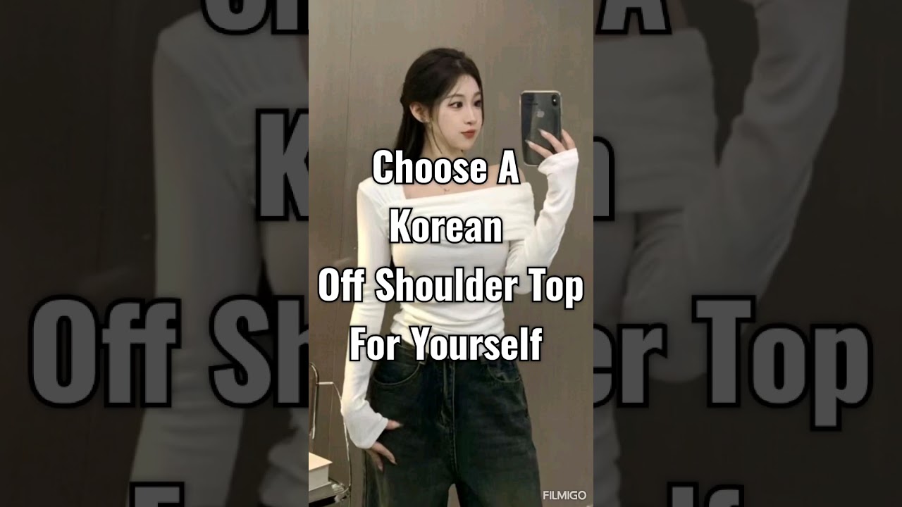Choose A Korean Off Shoulder Top For Yourself ♥️ like and subscribe ❤️