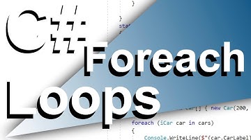 C# - Foreach Loops