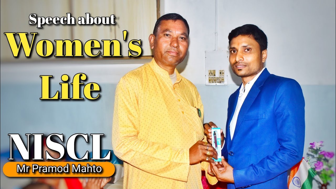 Speech about Women's Life by Mr Pramod Mahto | NISCL