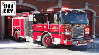 Lowell Fire Truck Responding | NEW Engine 1