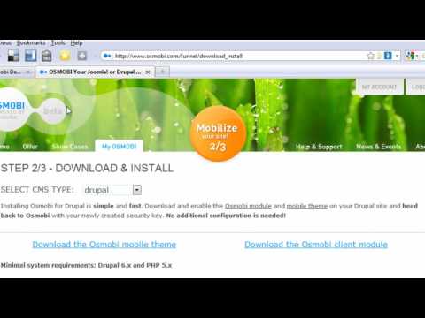 OSMOBI installation instructions for Drupal