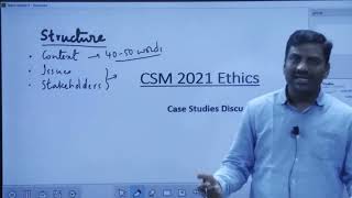 CSM 2021 GS Paper 4: Ethics - Case Studies Discussion by Mrutyunjay Sir, Co-founder, Manifest IAS