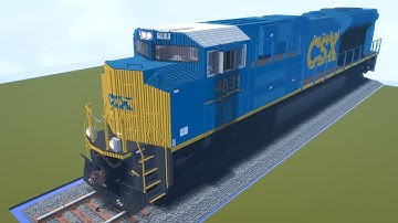 Minecraft Giant CSX SD70ACe Locomotive Review