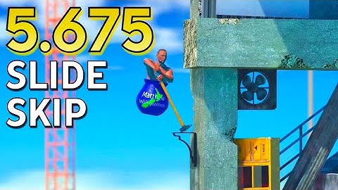 Getting Over It - 5.675 Gold Slide Skip Segment