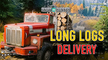 Delivery Long Logs. Snowrunner PS4