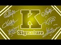 K signature style  k signature how to write creative signature