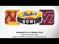 Virginia Tech play Minnesota and Duke’s mayo bowl  #virginiatechfootball #Minnesota ￼￼#dukemayobowl