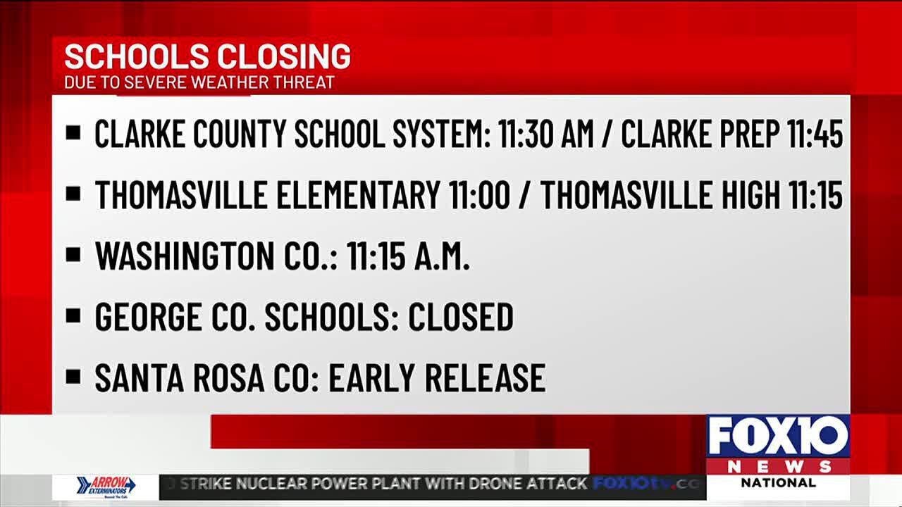 School Closings Due To Severe Weather YouTube