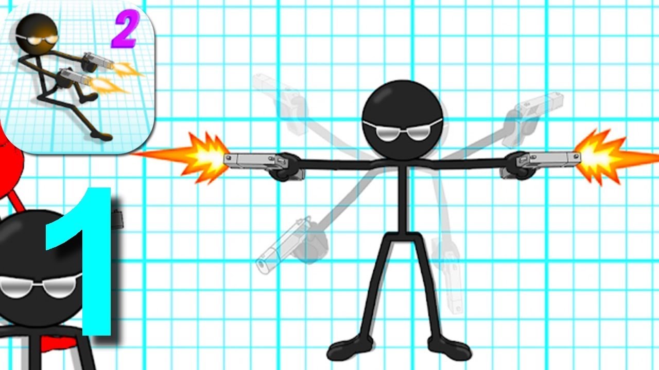 Gun Fu: Stickman 2 Walkthrough Part 1 / Android Gameplay HD