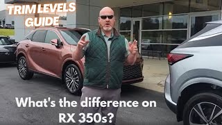 Lexus RX 350 SUV Trim levels guide | What's the difference?