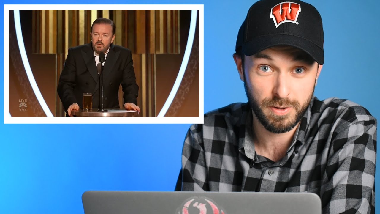 Reporter Reacts To Ricky Gervais Trolling Hollywood - YouTube