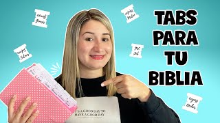 Tabs separadores para tu Biblia - Tabs descargables para separar los libros de la Biblia
