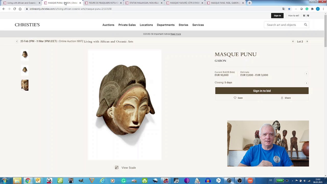 Preview of Christie's first Tribal Art Online Auction, 25 February - 11 March 2021