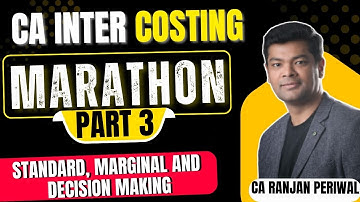 CA Inter Costing Revision Marathon Jan 26 Onwards | Part 3