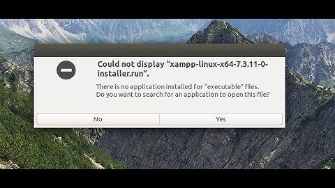 Fix there is no application installed for executable files error in Linux
