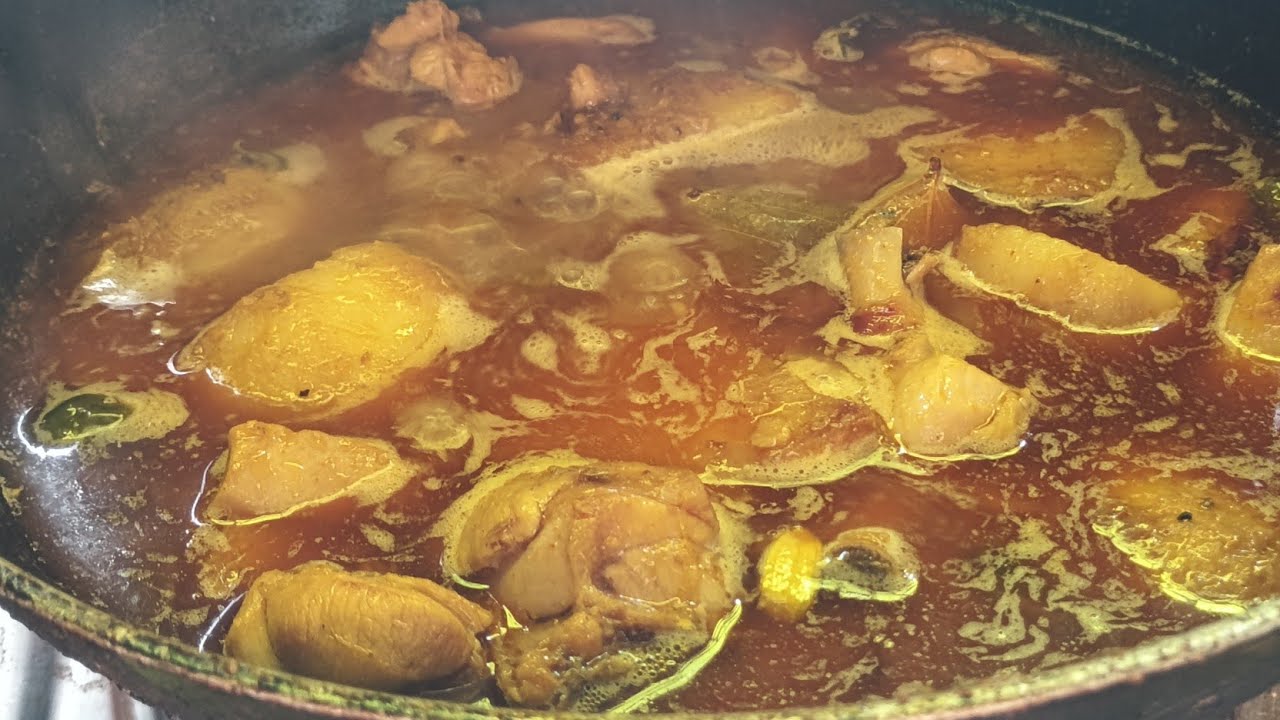 👍😋🤲রেসিপি দুটো ঝাল চিকেন// আলু কারি রান্না 