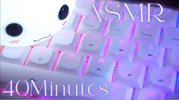 Relaxing Water & Sleepy Keyboard Typing⎮Mechanical Keyboard ASMR- No Talking