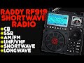 Raddy rf919 shortwave overview  rf919 shortwave radio for shtf wwiii or shortwave listening