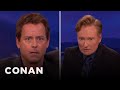 Greg Kinnear & Conan Have A Face-Wiggling Battle