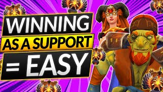 SUPPORT = The Easiest Role to RANK UP in 7.33c? - Dota 2 Position 4 Guide (Batrider Tips)