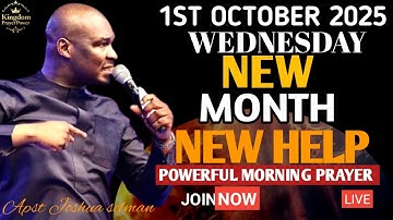 ‎[OCTOBER 1ST 2025] START WITH THIS PRAYER | APOSTLE JOSHUA SELMAN | COMMAND HELP TO FIND YOU